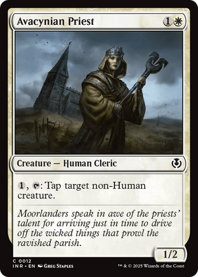 Magic: The Gathering - Avacynian Priest Foil - Innistrad Remastered