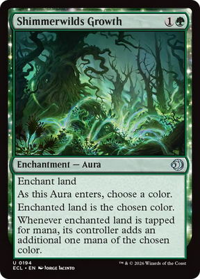 Magic: The Gathering - Shimmerwilds Growth Foil - Lorwyn Eclipsed