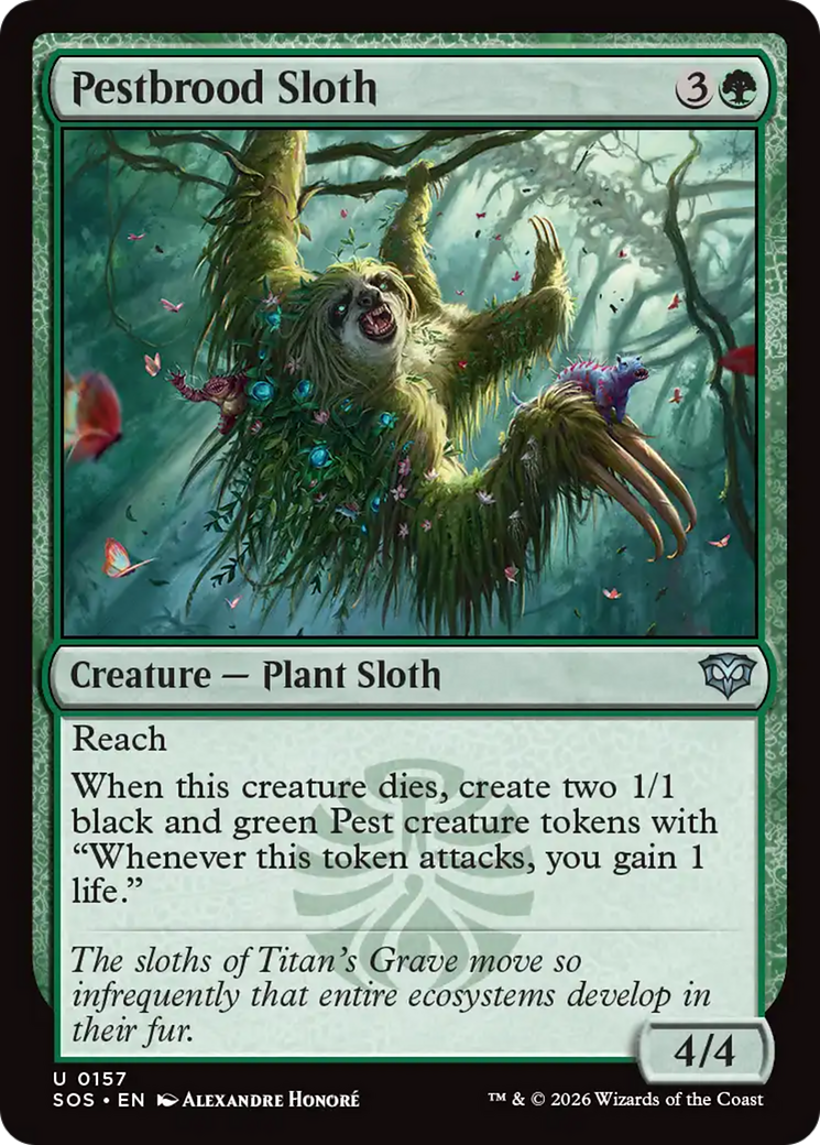 Magic: The Gathering - Pestbrood Sloth - Secrets of Strixhaven