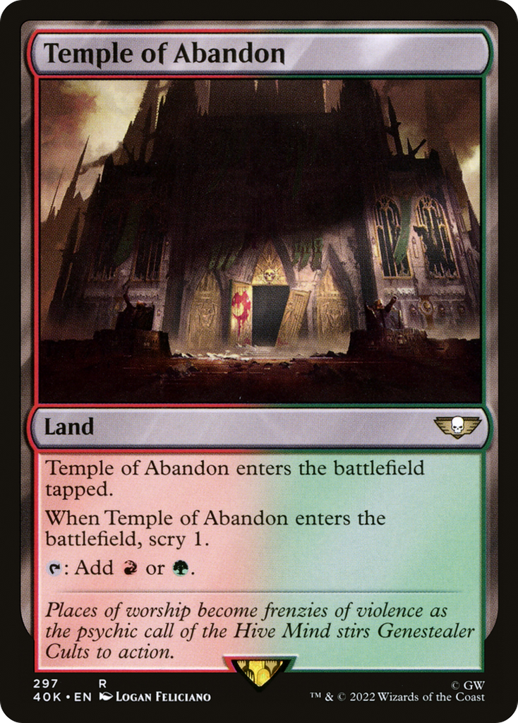 Magic: The Gathering - Temple of Abandon - Warhammer 40000 Commander