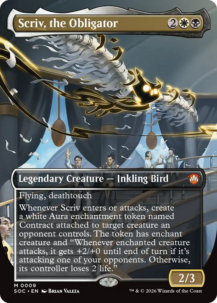 Magic: The Gathering - Scriv, the Obligator Foil - Secrets of Strixhaven Commander
