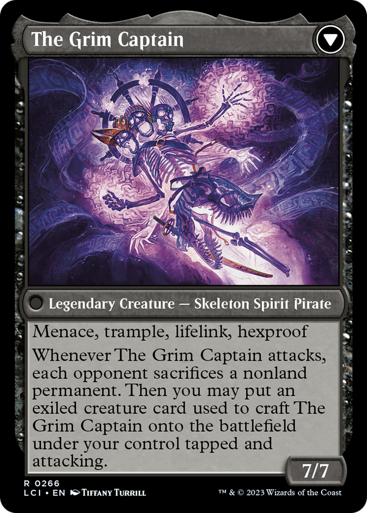 Magic: The Gathering - Throne of the Grim Captain // The Grim Captain Foil - The Lost Caverns of Ixalan