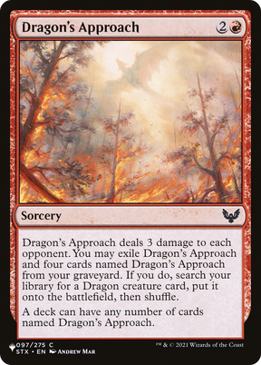 Magic: The Gathering - Dragon's Approach - The List
