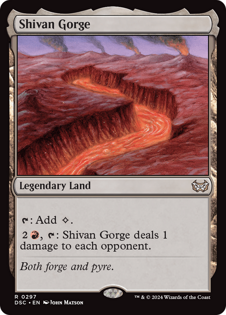 Magic: The Gathering - Shivan Gorge - Duskmourn: House of Horror Commander