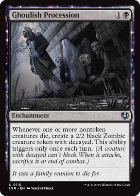 Magic: The Gathering - Ghoulish Procession Foil - Innistrad Remastered