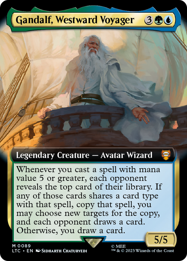 Magic: The Gathering - Gandalf, Westward Voyager - Tales of Middle-earth Commander