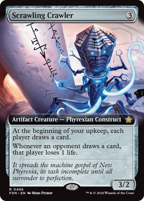 Magic: The Gathering - Scrawling Crawler Foil - Foundations