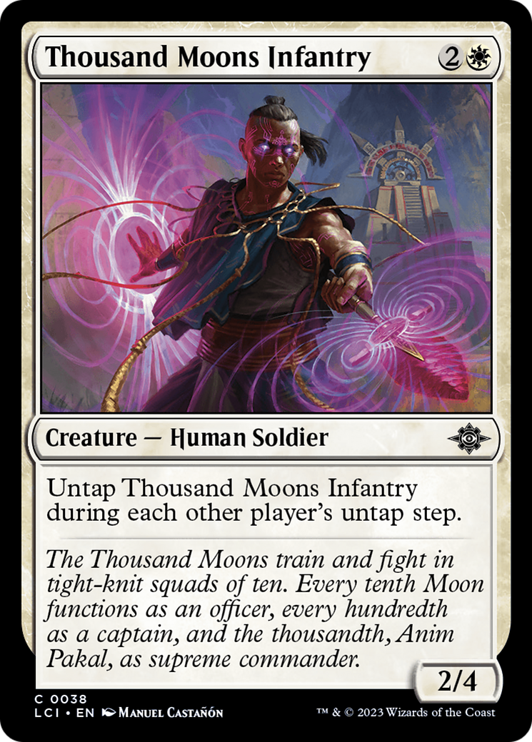 Magic: The Gathering - Thousand Moons Infantry Foil - The Lost Caverns of Ixalan