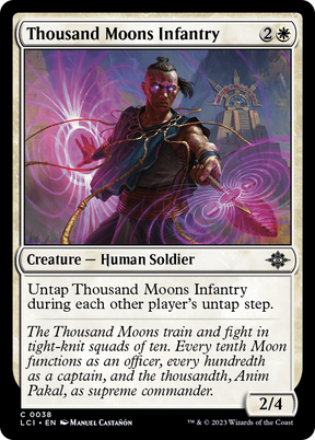 Magic: The Gathering - Thousand Moons Infantry Foil - The Lost Caverns of Ixalan