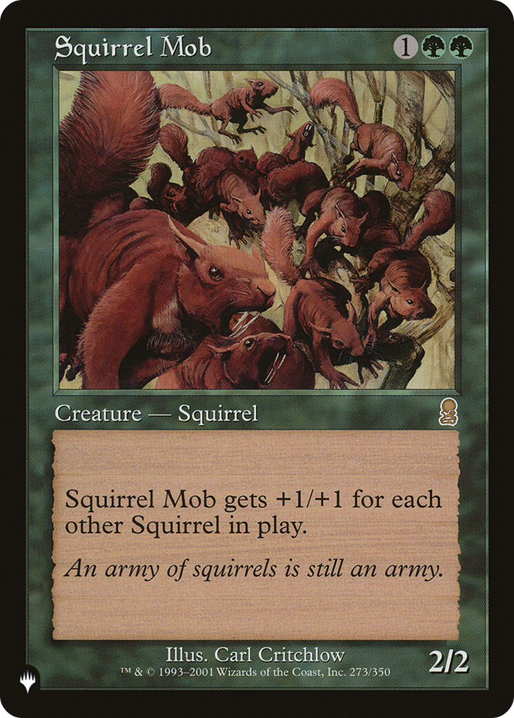 Magic: The Gathering - Squirrel Mob - The List