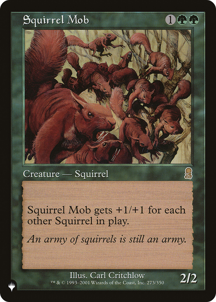 Magic: The Gathering - Squirrel Mob - The List