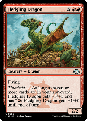 Magic: The Gathering - Fledgling Dragon Foil - Modern Horizons 3