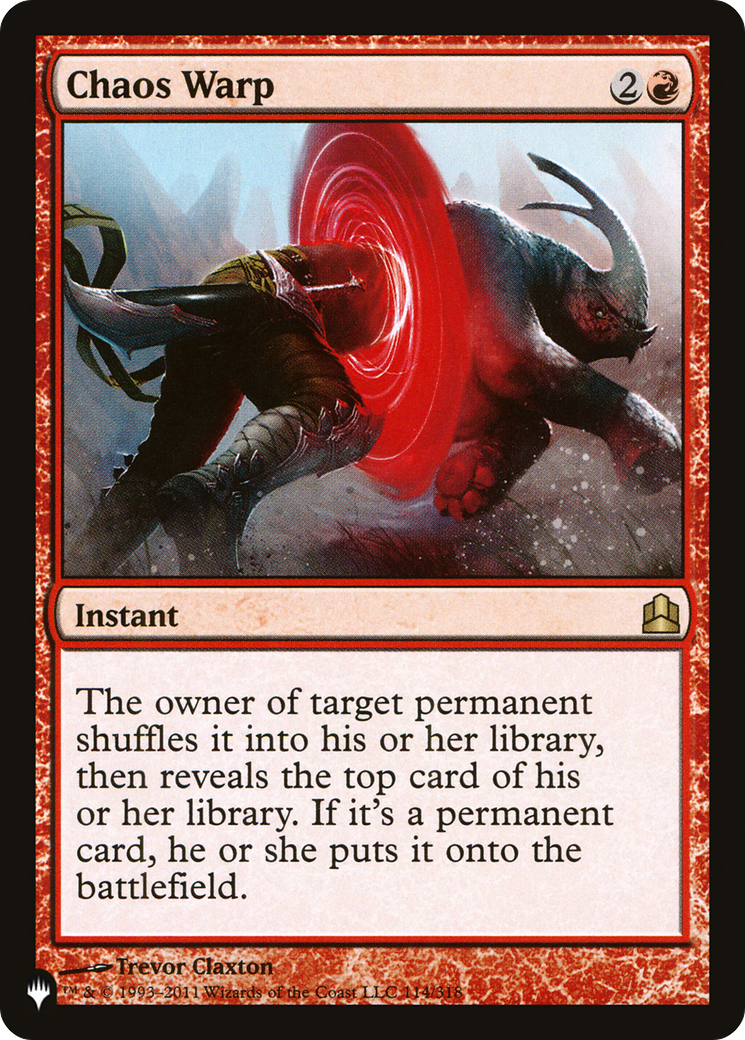 Magic: The Gathering - Chaos Warp - The List