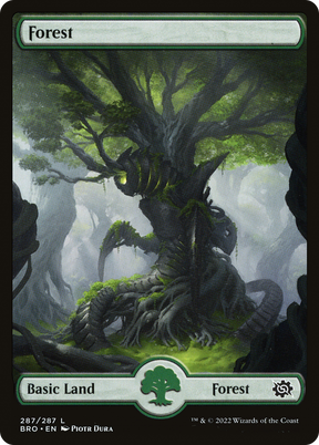 Magic: The Gathering - Forest #287 Foil - The Brothers' War