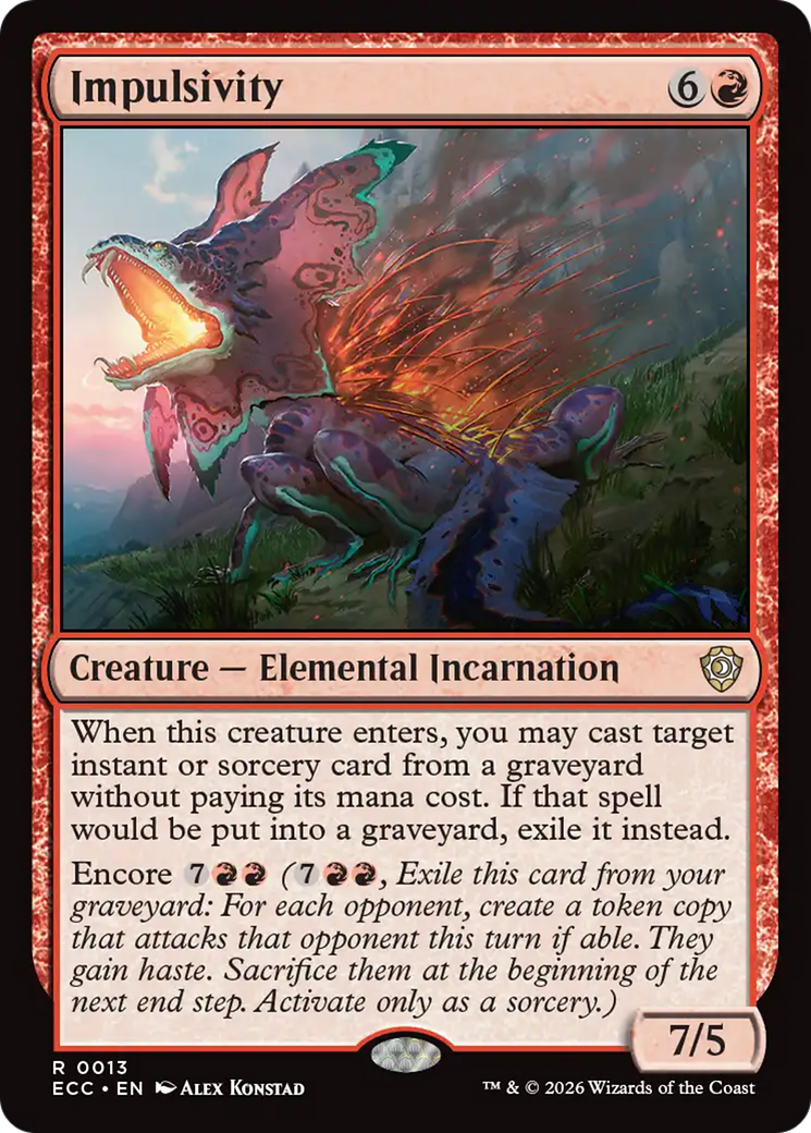 Magic: The Gathering - Impulsivity - Lorwyn Eclipsed Commander