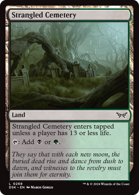Magic: The Gathering - Strangled Cemetery Foil - Duskmourn: House of Horror