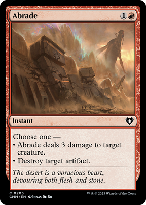 Magic: The Gathering - Abrade Foil - Commander Masters