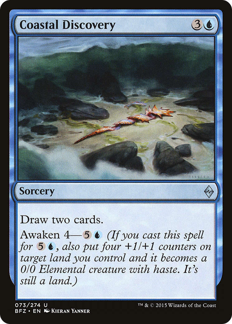 Magic: The Gathering - Coastal Discovery Foil - Battle for Zendikar