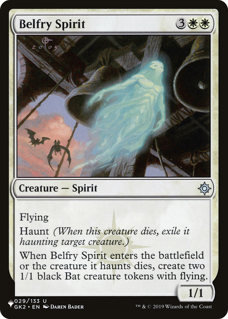 Magic: The Gathering - Belfry Spirit - The List