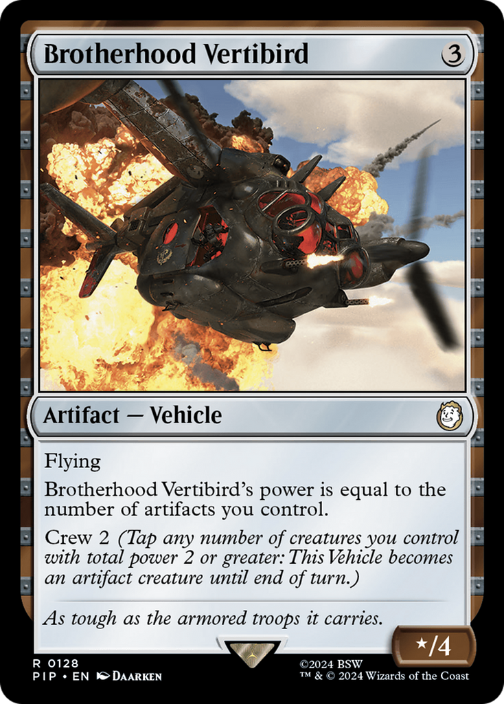 Magic: The Gathering - Brotherhood Vertibird Foil - Fallout