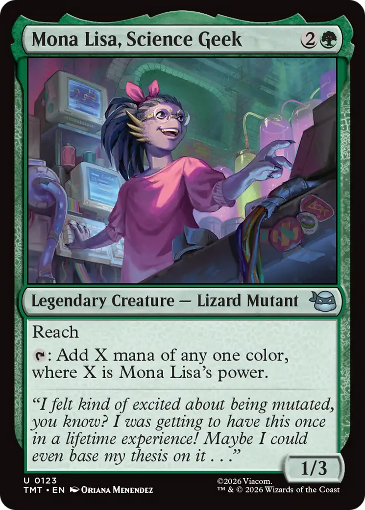 Magic: The Gathering - Mona Lisa, Science Geek - Teenage Mutant Ninja Turtles
