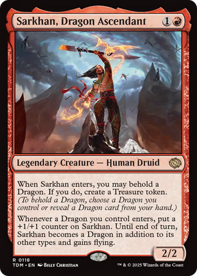 Magic: The Gathering - Sarkhan, Dragon Ascendant Foil - Tarkir: Dragonstorm