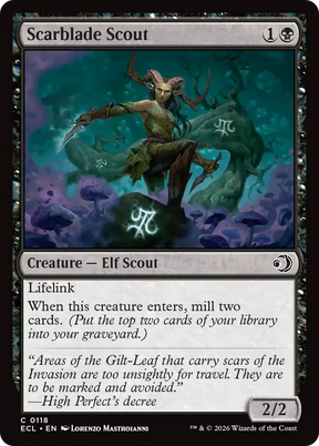 Magic: The Gathering - Scarblade Scout Foil - Lorwyn Eclipsed