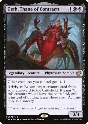 Magic: The Gathering - Geth, Thane of Contracts Foil - Phyrexia: All Will Be One
