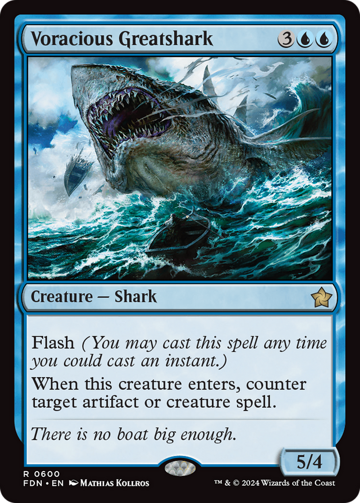 Magic: The Gathering - Voracious Greatshark - Foundations