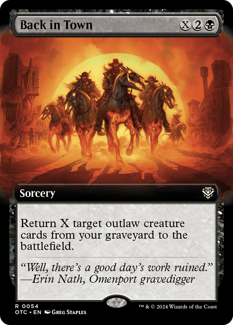 Magic: The Gathering - Back in Town - Outlaws of Thunder Junction Commander