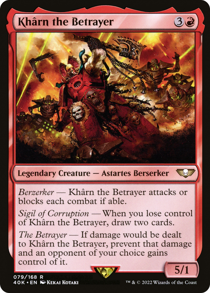 Magic: The Gathering - Khârn the Betrayer - Warhammer 40000 Commander