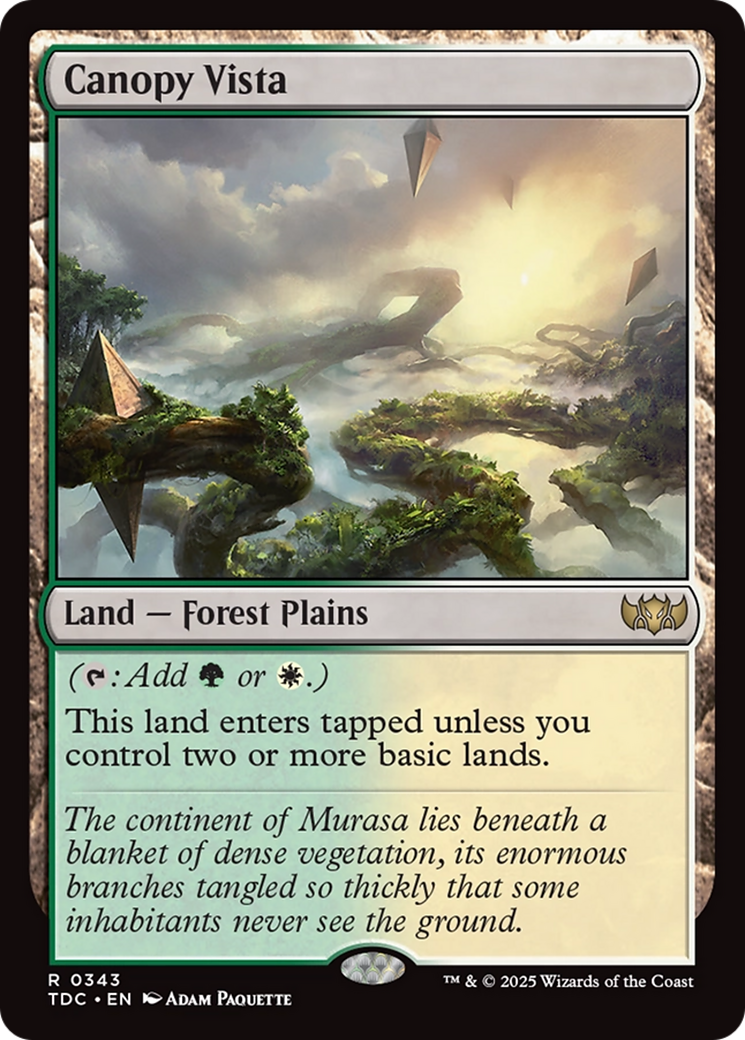 Magic: The Gathering - Canopy Vista - Tarkir: Dragonstorm Commander