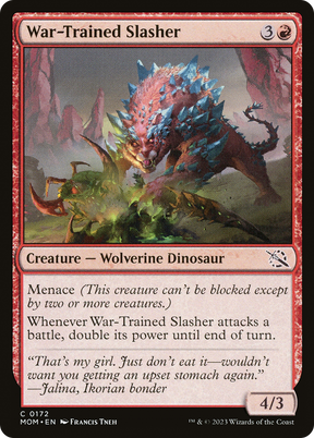 Magic: The Gathering - War-Trained Slasher Foil - March of the Machine