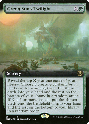 Magic: The Gathering - Green Sun's Twilight Foil - Phyrexia: All Will Be One