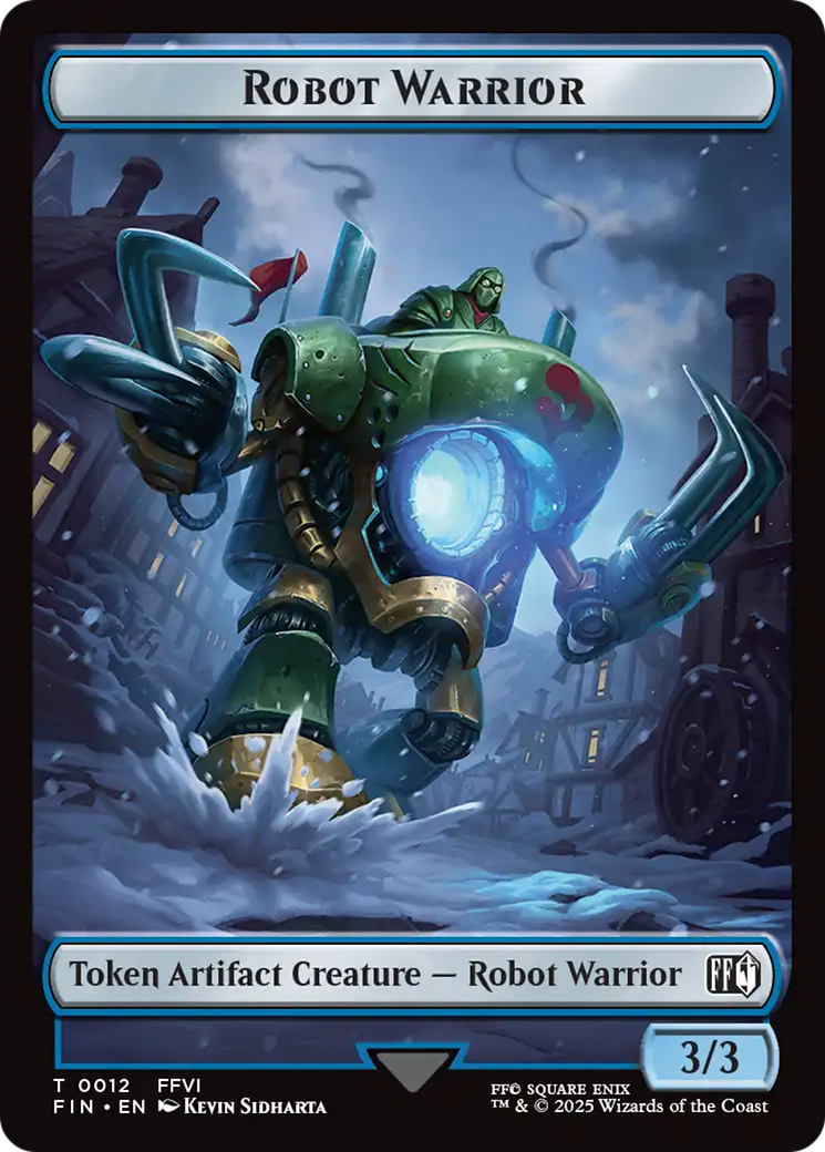 Magic: The Gathering - Robot Warrior Token - Final Fantasy Tokens