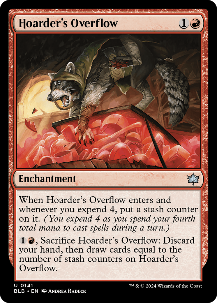 Magic: The Gathering - Hoarder's Overflow Foil - Bloomburrow