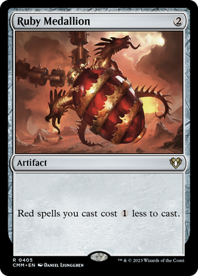 Magic: The Gathering - Ruby Medallion Foil - Commander Masters