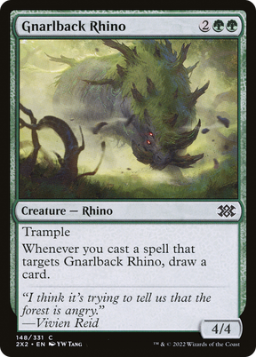 Magic: The Gathering - Gnarlback Rhino - Double Masters 2022