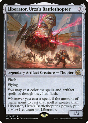 Magic: The Gathering - Liberator, Urza's Battlethopter Foil - The Brothers' War