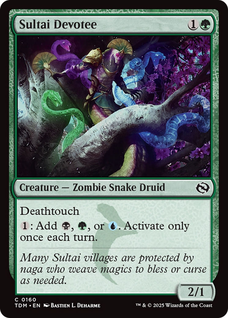 Magic: The Gathering - Sultai Devotee Foil - Tarkir: Dragonstorm