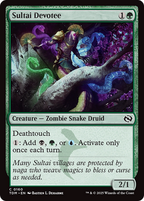 Magic: The Gathering - Sultai Devotee Foil - Tarkir: Dragonstorm