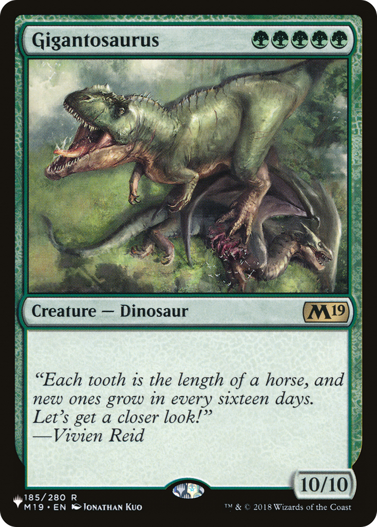 Magic: The Gathering - Gigantosaurus - The List