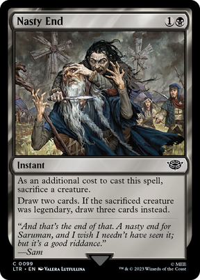 Magic: The Gathering - Nasty End Foil - The Lord of the Rings: Tales of Middle-earth