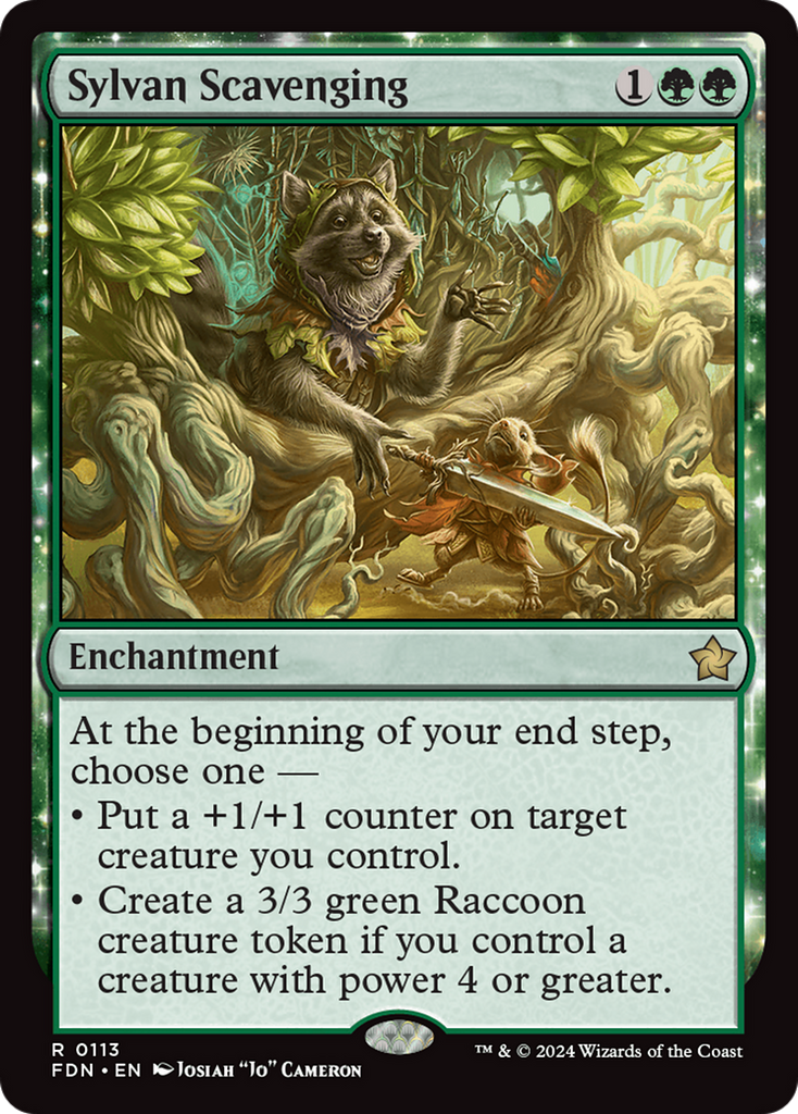 Magic: The Gathering - Sylvan Scavenging Foil - Foundations