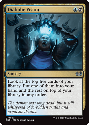 Magic: The Gathering - Diabolic Vision - Duskmourn: House of Horror Commander