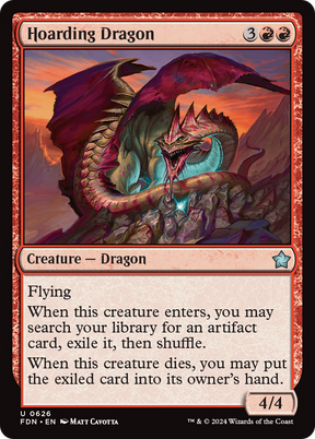 Magic: The Gathering - Hoarding Dragon - Foundations