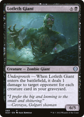 Magic: The Gathering - Lotleth Giant - Starter Commander Decks