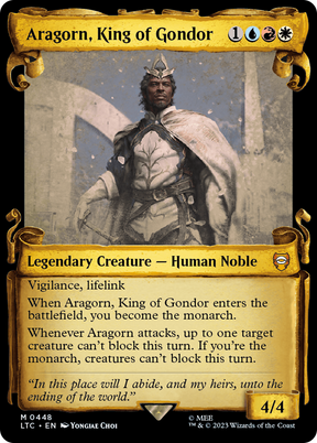 Magic: The Gathering - Aragorn, King of Gondor Foil - Tales of Middle-earth Commander