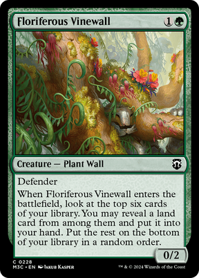 Magic: The Gathering - Floriferous Vinewall - Modern Horizons 3 Commander