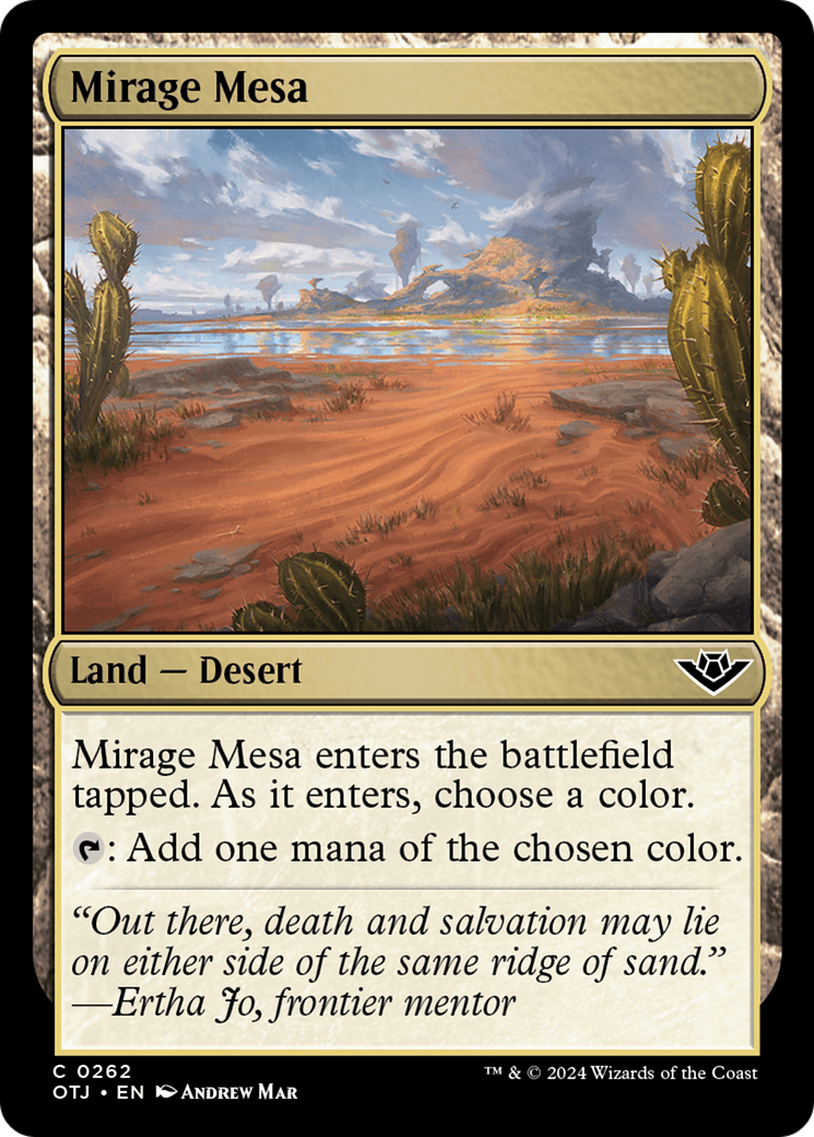 Magic: The Gathering - Mirage Mesa Foil - Outlaws of Thunder Junction